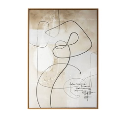 [230027060] Cuadro B&W abstracto 2 70x100cm